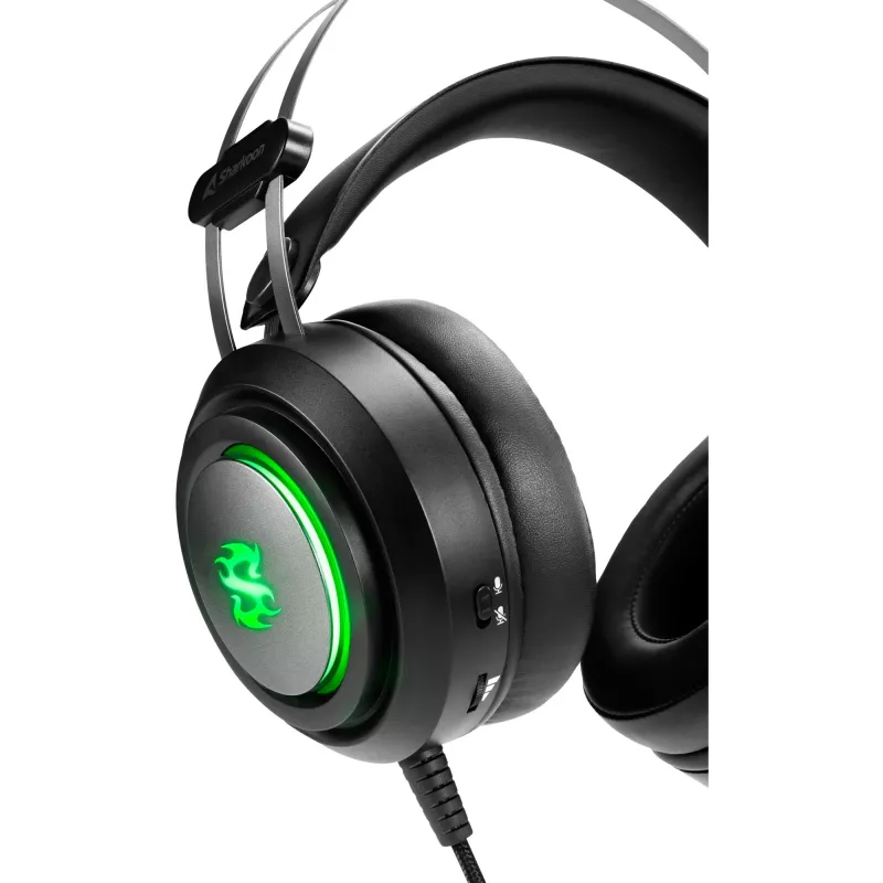 Sharkoon Skiller SGH30 headset káblový gaming headset s hlavovým mostom, čierny