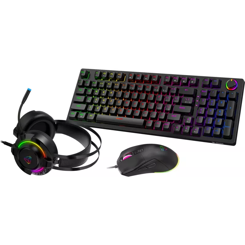 Herná sada Yenkee YGS 03 ECLIPSE 3-in-1 (klávesnica, myš, headset)