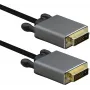 DVI kábel helos prepojovací kábel DVI konektor samec na konektor samec PREMIUM 4K 5,0 m čierny
