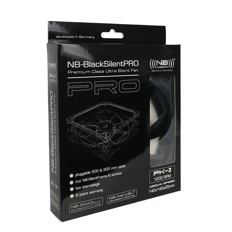 Ventilátor Noiseblocker BlackSilentPro PK2