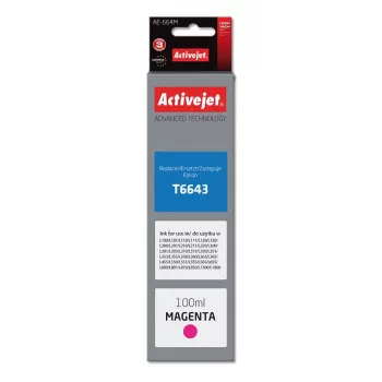 Activejet AE-664M atrament (náhrada za Epson T6643; Supreme; 100 ml; purpurová)
