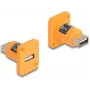 DeLOCK D-Type modul USB 2.0 Type-A konektor samica na konektor samica oranžový
