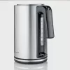 Rýchlovarná kanvica SEVERIN WK 3449 — 1,7 l, 2400 W, nerez/plast, čierno-strieborná