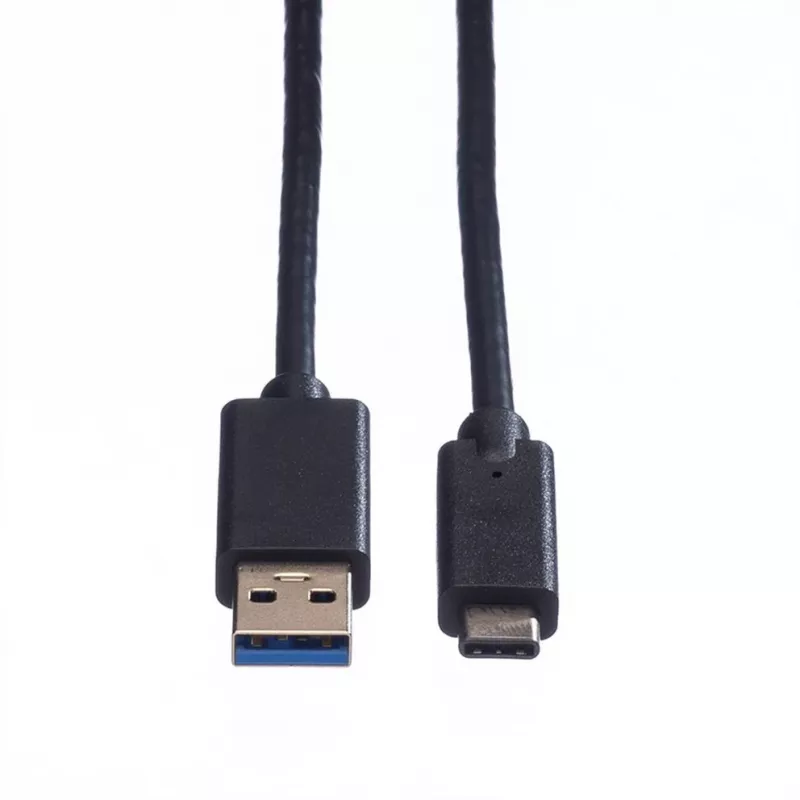 ROLINE - USB kábel - USB Type-C (M) - 9-pin USB Type-A (M) - 50 cm (USB 3.1) - zaliaty - čierny (11.02.9010)