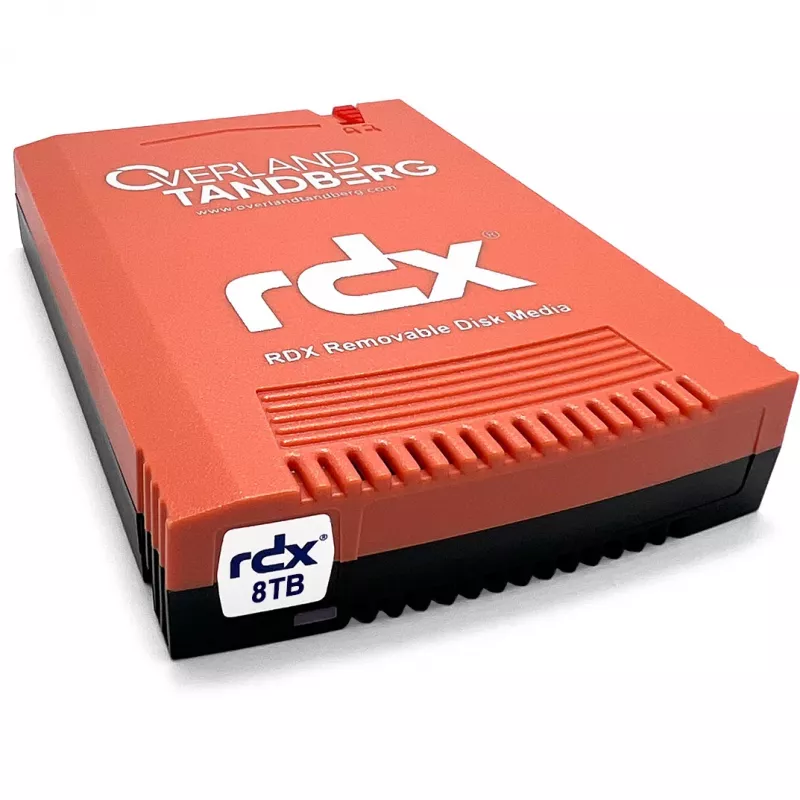 Kazeta RDX Overland-Tandberg 8 TB SSD, médium RDX, 87×119×23 mm, čierna