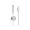 Belkin BOOST CHARGE - Lightning kábel - 24 pin USB-C samec na Lightning samec - 2 m - biely - pre Apple iPad/iPhone/iPod (Lightning)