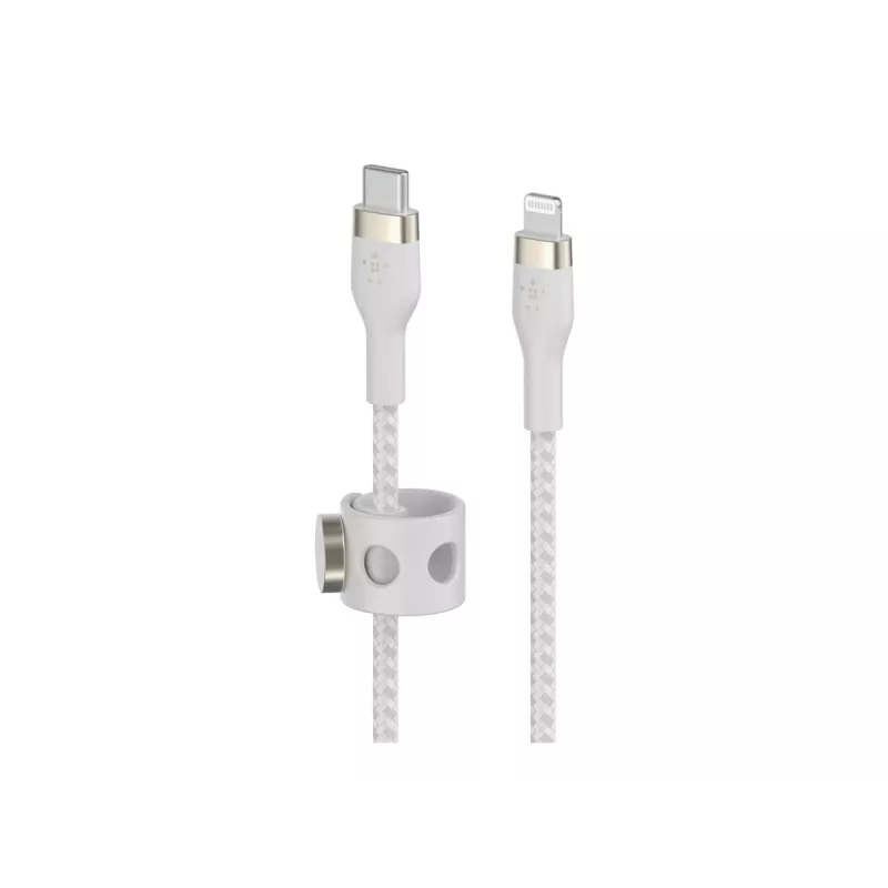 Belkin BOOST CHARGE - Lightning kábel - 24 pin USB-C samec na Lightning samec - 2 m - biely - pre Apple iPad/iPhone/iPod (Lightning)