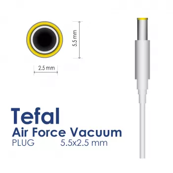 Akyga AK-PD-21 napájací zdroj pre vysávač Tefal / Rowenta 29 V / 0,75 A, 21,75 W, 5,5 x 2,5 mm, 1,8 m, biely