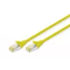 Patch kábel Digitus CAT 6A S/FTP DK-1644-A-0025/Y 0,25 m žltý