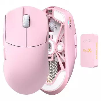 Myš Lamzu MAYA X 8K Wireless Gaming myš svetloružová USB
