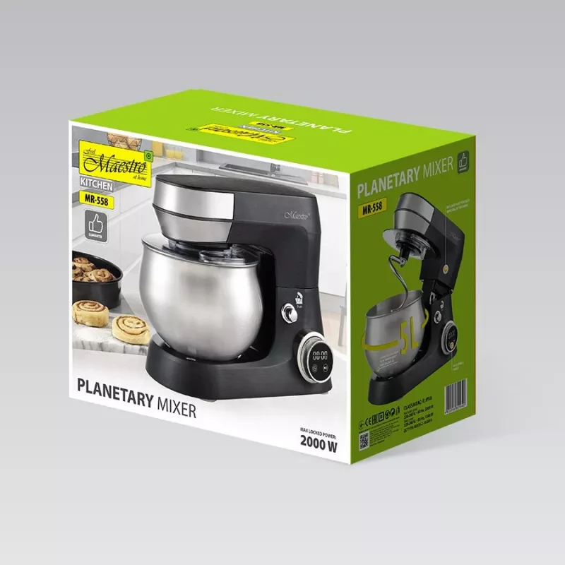 Feel-Maestro MR-558 planetárny mixér s misou 5 l, 2000 W čierny
