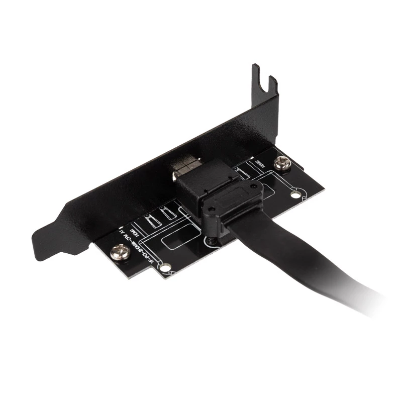 Akasa Low Profile PCI Bracket adaptér USB 3.1 Type-C - čierny - adaptér - digitálne/dátové