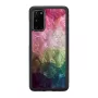 Ochranné puzdro iKins pre Samsung Galaxy S20 – vzor vodných kvetov, čierne