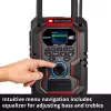 Prenosné rádio EINHELL TE-CR 18 Li DAB+ FM Bluetooth USB, na batérie (kompatibilné s TE-CR 18 Li)