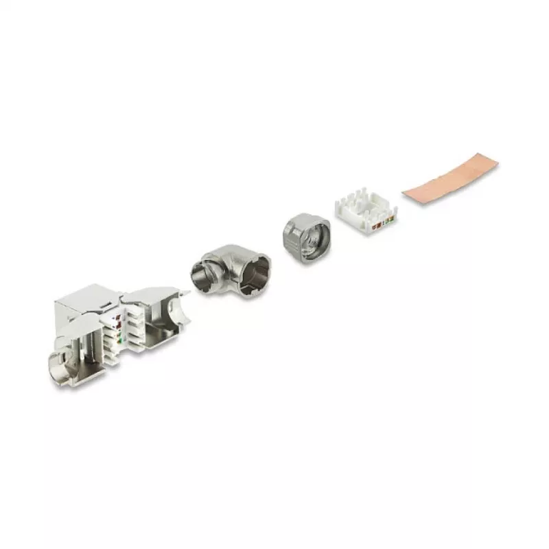 Keystone RJ45 modul DELOCK 90374 Cat.6A 90° bez nástroja