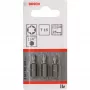 Bosch skrutkovací bit extra tvrdý, 3 ks, Torx, T15, oceľ, T15, 25 mm