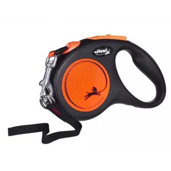 FLEXI nový Neon M - automatické psie vodítko - 5 m