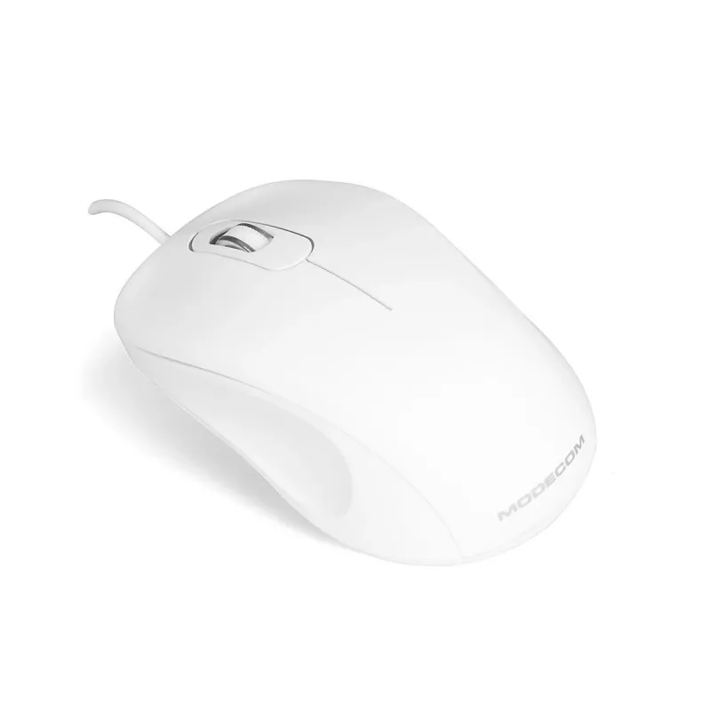 MODECOM M10 M-MC-0M10-200 myš (optická, 1000 DPI, biela farba) (M-MC-0M10-200)