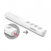 DeLOCK USB laserový prezentér biely bezdrôtový USB RF Nano prijímač