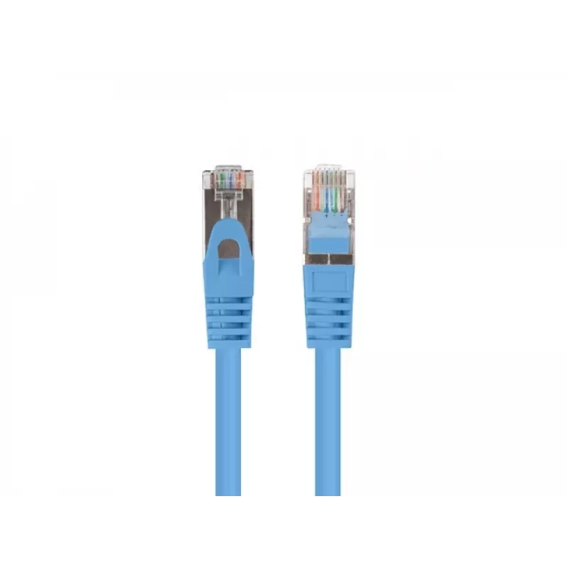 Lanberg PCF6-20CC-0150-B Cat6 F/UTP patch kábel 1,5 m, modrý, 10 ks