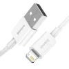 Kábel Baseus Superior Series USB na Lightning, 2,4A, 0,25m (biela)