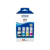 Originálna atramentová fľaša Epson EcoTank 4-farebná sada — čierna 127 ml, azúrová/purpurová/žltá 210 ml (C13T03V64A)