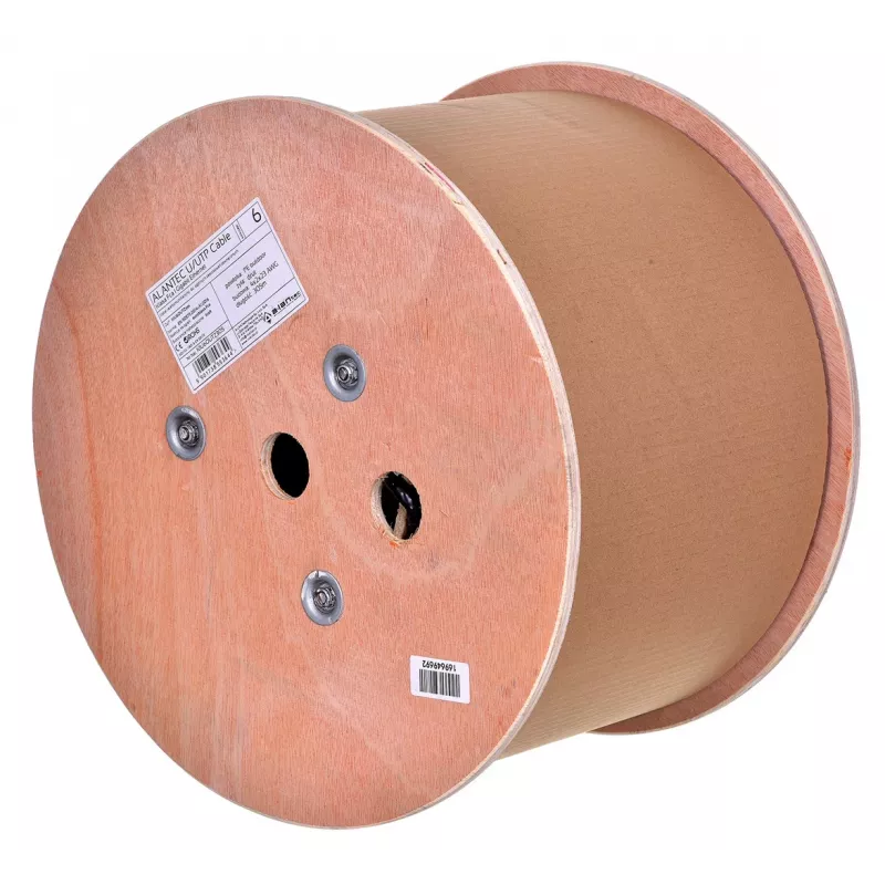 Alantec KIU6OUTZ305 sieťový kábel 305 m Cat6 U/UTP (UTP) čierny