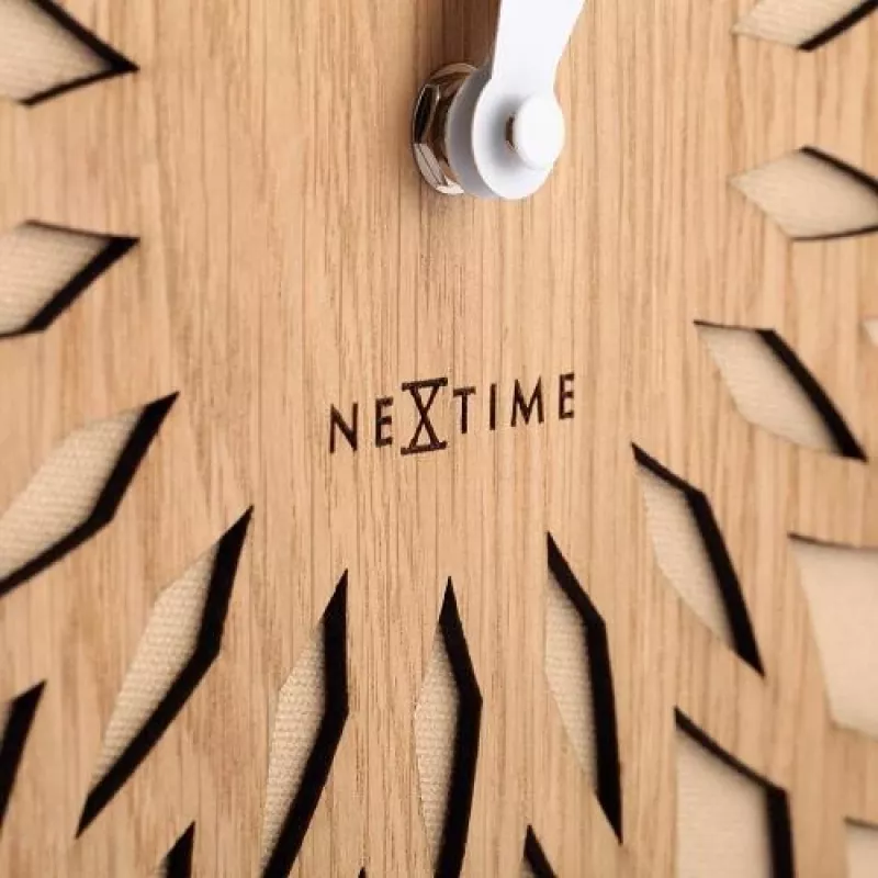 NeXtime hodiny 3149be Sun Large, Ø50 cm, nástenné, béžové