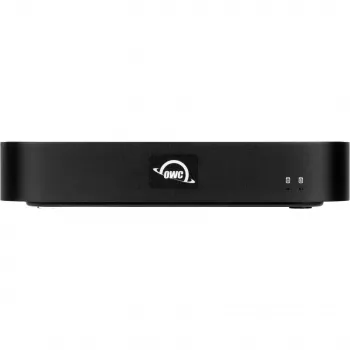 OWC miniStack STX Thunderbolt 4 skriňa na disky s hubom, 3,5 palca SATA + M.2 NVMe, čierna