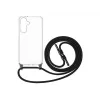 Puzdro na mobil FIXED pre Samsung Galaxy A36 5G — Fixed Pure Neck Case TPU, čierne, kompatibilné s pútkom na nosenie