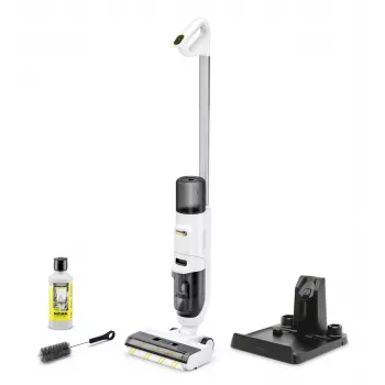 Vysávač na umývanie podláh Karcher FCV2 Natural N 1.056-101.0 — batéria 21,6 V, výdrž 25 min, 160 W, suché a mokré čistenie, bez vrecka, LED displej