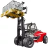 Linde HT160 vysokozdvižný vozík s paletou (červená/čierna, vrátane 3 gitterboxov)