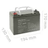 Zapečatená AGM-USV batéria QOLTEC 53084 12V 36Ah LongLife