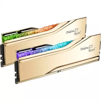 DIMM 32 GB DDR5-6000, pamäť zlatá, F5-6000J2836G16GX2-TR5G, Trident Z5 Royal RGB, INTEL XMP