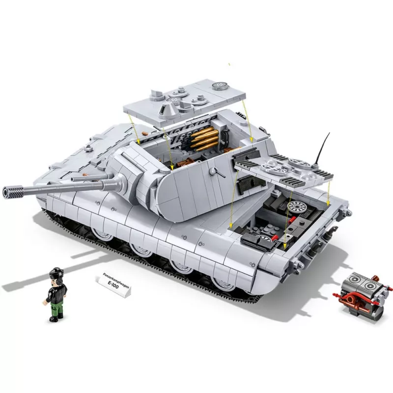 Stavebnica COBI Panzerkampfwagen E-100 druhá svetová vojna 1511 dielov