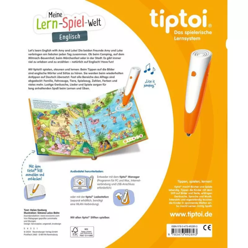tiptoi Meine Lern-Spiel-Welt: Englisch, učebnica
