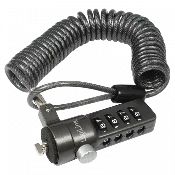 LogiLink NBS004 káblový zámok čierny 1,8 m