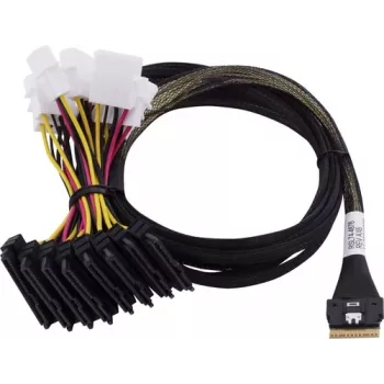 Adaptec kábel 1x SFF8654 x8 -> SFF8639 8xU.3 interný 0,8 m SlimSAS - 8SFF-8639 x1 and3 Tri-Mode SAS/SATA/NVMe