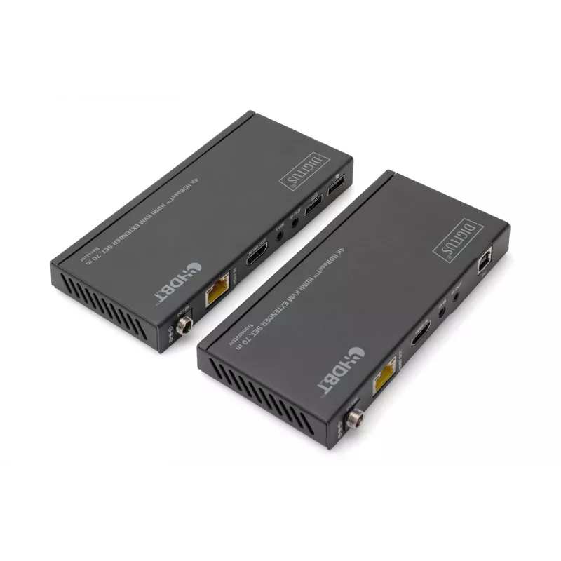 KVM predlžovač set Digitus 4K HDBaseT HDMI 70 m káblový