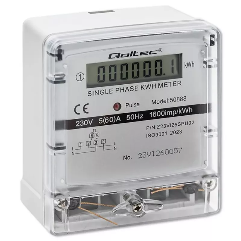 Jednofázový elektronický merač spotreby energie 230V LDC