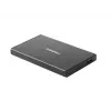 NATEC RHINO GO puzdro USB 3.0 pre 2,5'' SATA HDD/SSD, čierna hliník