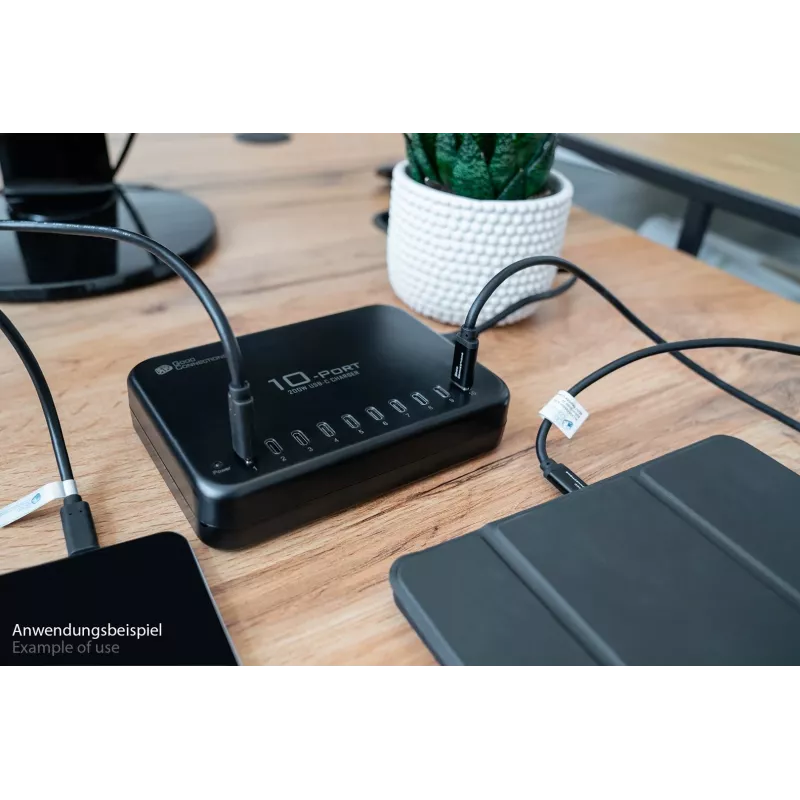 Alcasa PCA-D007S Nabíjačka pre mobilné zariadenia Tablet čierna AC rýchle nabíjanie interiér