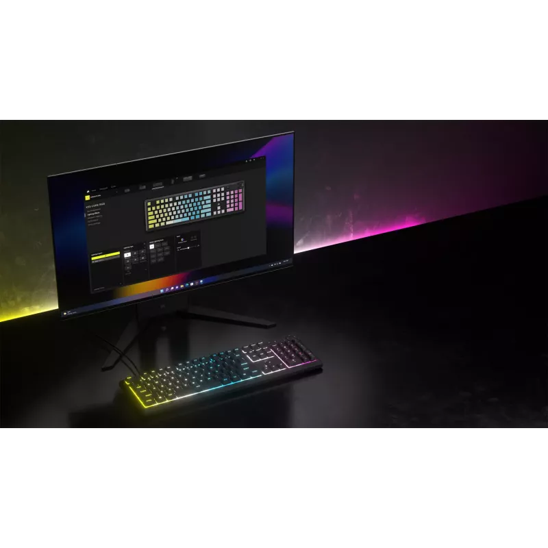 Corsair CH-9226D65-DE klávesnica Gaming USB QWERTZ nemecká sivá