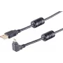 USB kábel S/CONN 13-10002 USB 2.0 1m čierny