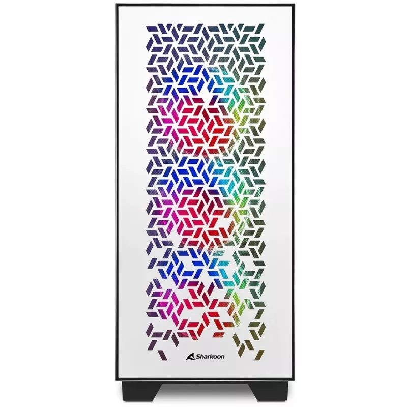 Sharkoon ELITE SHARK CA300H - Tower - PC - biela - ATX - EATX - micro ATX - Mini-ITX - kov - tvrdené sklo - Gaming