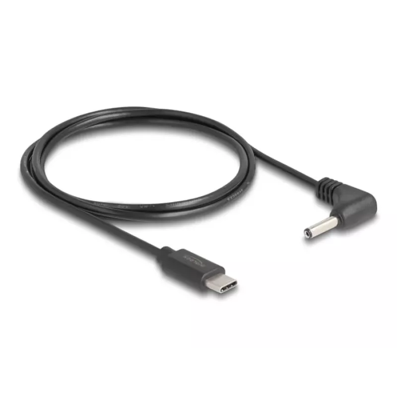 DeLOCK 85393 Napájací kábel čierny 1,5 m USB-C 3,5 x 1,35 mm