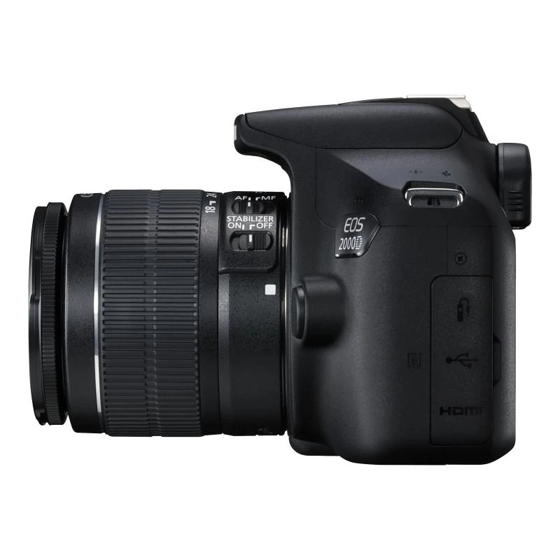 Canon EOS 2000D BK 18-55 IS II EU26 zrkadlovka kit 24,1 MP CMOS 6000 x 4000 pixelov čierna