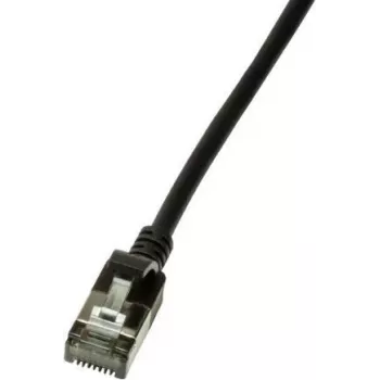 LogiLink tenký U/FTP sieťový kábel 3 m Cat6a U/FTP (STP) čierny (CQ9063S)