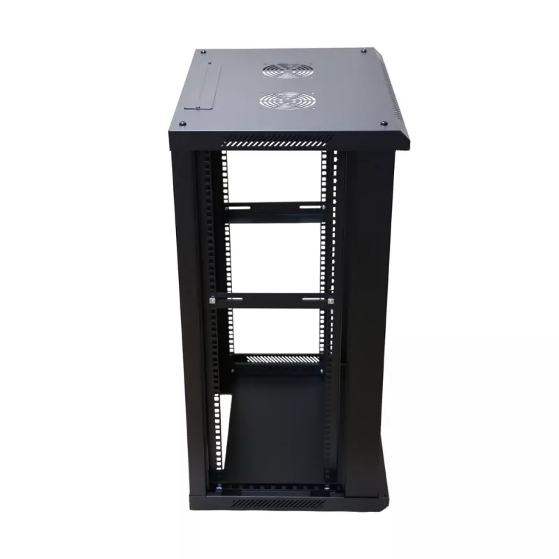 Nástenný rack Extralink 18U 600x450 čierny