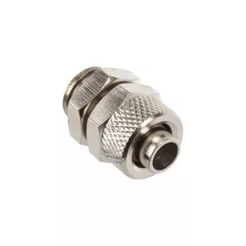 Rovný konektor G1/4 palca na 10/8 mm - lesklé striebro